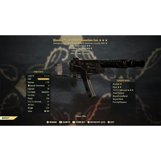 Bloodied 25FFR 35AP 10mm Submachine Gun B2535 | Max Level 50 | Commando Godroll | Fast Delivery