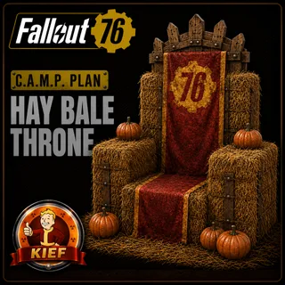 Plan: Hay Bale Throne | Rare CAMP Plan | Fast Delivery | Fallout 76