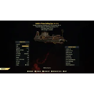 Junkie’s Explosive 15R Gatling Gun JE15R | Max Level 50 | Fast Delivery