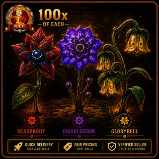 100 Suzanne Soothin Ingredients | 100 SeaSprout + 100 Gigablossom + 100 Glorybell | Fast Delivery