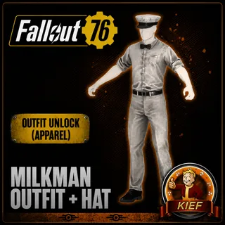 Plan: Milkman Outfit + Hat | Rare Apparel Plan | Fast Delivery | Fallout 76