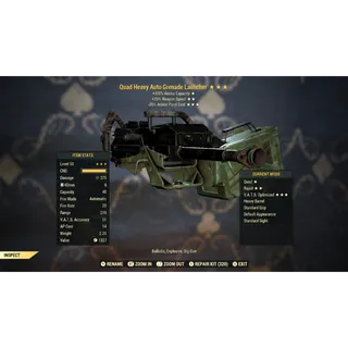 Quad 25FFR 35AP Grenade Launcher Q2535 | Max Level 50 | Fast Delivery
