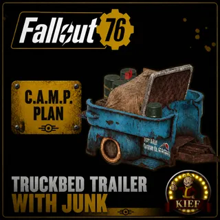 Plan: Truckbed Trailer with Junk | Rare CAMP Plan | Fast Delivery | Fallout 76