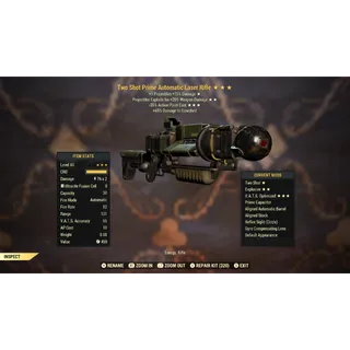 Two Shot Explosive Laser Rifle TSE35 | Max Level 45 | Fast Delivery