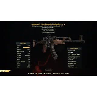 Juggernaut’s 25FFR 35AP Handmade J2535 | Max Level 45 | Fast Delivery