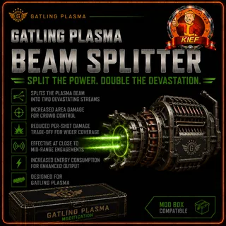 Gatling Plasma Beam Splitter Mod Box | Heavy Weapon Spread Build | Fallout 76 Xbox | Fast Delivery