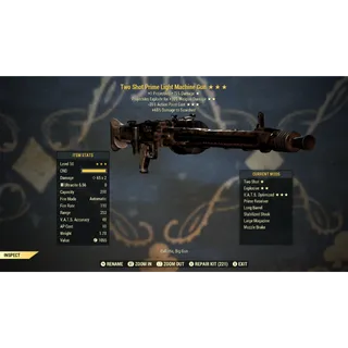 Two Shot Explosive 35AP Light Machine Gun TSE35 | Max Level 50 | Fast Delivery
