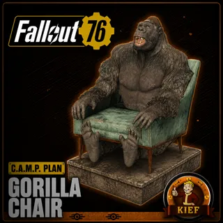 Plan: Gorilla Chair | Rare CAMP Plan | Fast Delivery | Fallout 76
