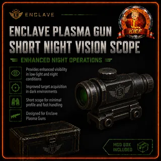 Enclave Plasma Gun Short Night Vision Scope Mod Box | EPR Close Range Scope | Fallout 76 Xbox | Fast Delivery