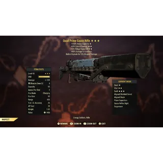 Quad 50C 15R Gauss Rifle Q50C15R | Max Level 45 | Fast Delivery