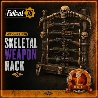 Plan: Skeletal Weapon Rack | Rare CAMP Plan | Fast Delivery | Fallout 76