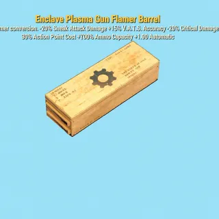 Enclave Plasma Gun Flamer Barrel