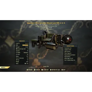 Suppressors Explosive FR Ultracite Laser Rifle SEFR | Max Level 50 | Fast Delivery