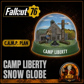 Plan: Camp Liberty Snow Globe | Rare CAMP Plan | Fast Delivery | Fallout 76