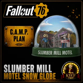 Plan: Slumber Mill Motel Snow Globe | Rare CAMP Plan | Fast Delivery | Fallout 76
