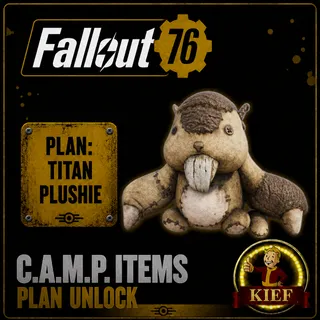 Plan: Titan Plushie | Rare CAMP Plan | Fast Delivery | Fallout 76