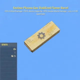 Enclave Plasma Gun Stabilized Flamer Barrel