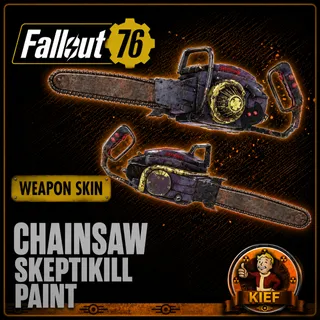 Plan: Chainsaw Skeptikill Paint | Rare Weapon Paint Plan | Fast Delivery | Fallout 76