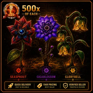 500 Suzanne Soothin Ingredients | 500 SeaSprout + 500 Gigablossom + 500 Glorybell | Fast Delivery