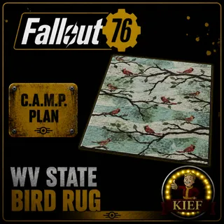 Plan: WV State Bird Rug | Rare CAMP Plan | Fast Delivery | Fallout 76
