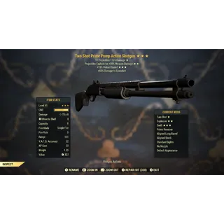 Two Shot Explosive 15R Pump Action Shotgun TSE15 | Max Level 45 | Fast Delivery