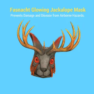 Fasnacht Glowing Jackalope Mask