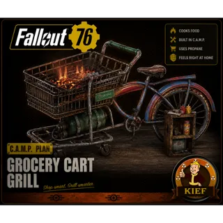 Plan: Grocery Cart Grill | Rare CAMP Plan | Fast Delivery | Fallout 76