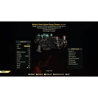 Mutants Explosive 15R Enclave Plasma Gun MEX15R | Max Level 45 | Fast Delivery