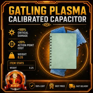 Gatling Plasma Calibrated Capacitor Plan | Fallout 76 Mod Plan