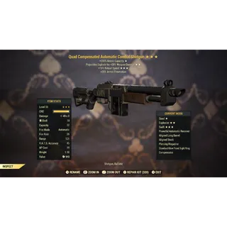 Quad Explosive Combat Shotgun QE15 | Max Level 50 | Fast Delivery