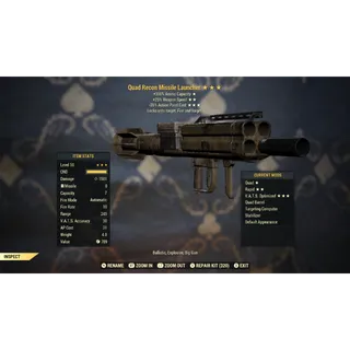 Quad 2535 Missile Launcher Q/25FFR/35AP | Max Level 50 | Fast Delivery