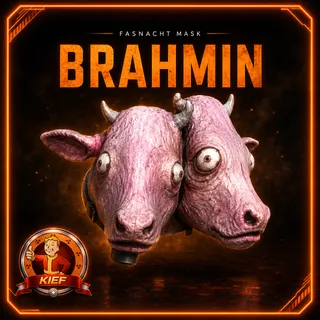 FO76 Fasnacht Brahmin Mask | Rare Apparel