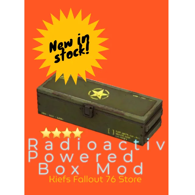 ⭐️⭐️⭐️⭐️5x Radioactive-Powered Box Mod⭐ - Fallout 76 Game Item - Gameflip
