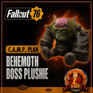 Plan: Behemoth Boss Plushie | Rare C.A.M.P. Plan | Fast Delivery | Fallout 76