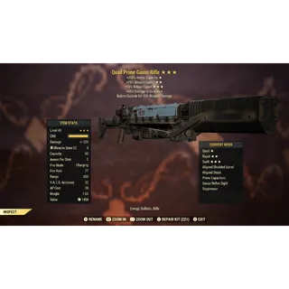 Quad 25FFR 15R Gauss Rifle Q2515R | Max Level 45 | Fast Delivery