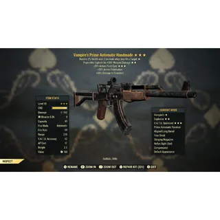 Vampire’s Explosive 35AP Handmade Rifle VE35 | Max Level 45| Fast Delivery