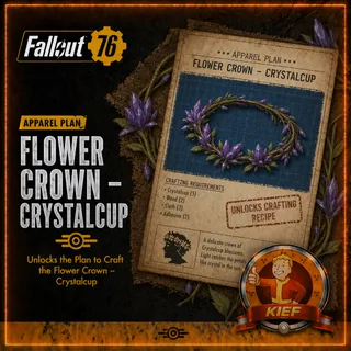 Plan: Floral Crown Crystal Cup