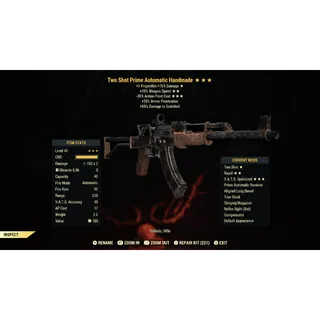 Two Shot 25FFR 35AP Handmade TS2535 | Max Level 45 | Fast Delivery