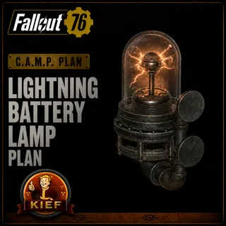 Plan: Lightning Battery Lamp | Rare CAMP Plan | Fast Delivery | Fallout 76