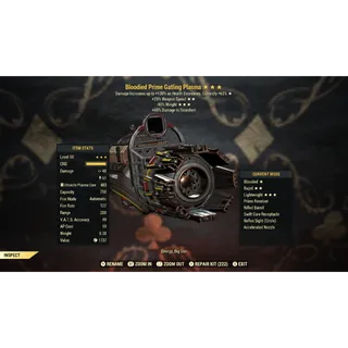 Bloodied 25FFR 90RW Gatling Plasma B2590 | Max Level 50 | Fast Delivery