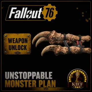 Plan: Unstoppable Monster | Rare Weapon Plan | Fast Delivery | Fallout 76