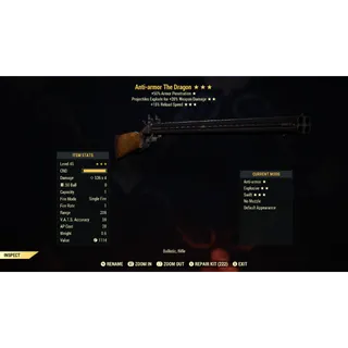 Anti Armor Explosive 15R The Dragon AAE15R | Max Level 45 | Legacy Black Powder Rifle | Fast Delivery