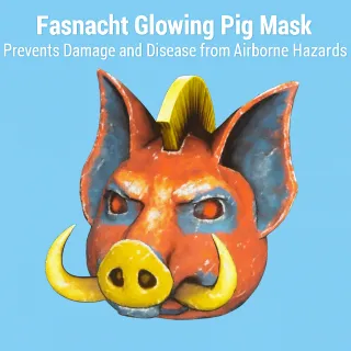 Fasnacht Glowing Pig Mask