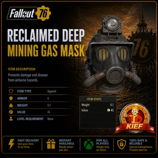 Reclaimed Deep Mining Gas Mask