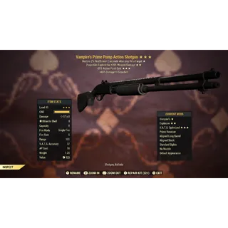 Vampire’s Explosive 35AP Pump Action Shotgun VE35 | Max Level 45 | Fast Delivery