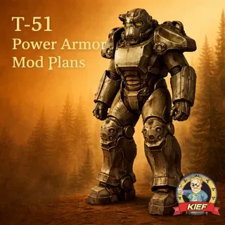 Plan: T-51 Power Armor Set | Complete 6 Plan Bundle | Fast Delivery | Fallout 76