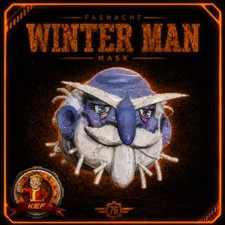 Fallout 76 Fasnacht Winter Man Mask 