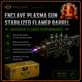Enclave Plasma Gun Stabilized Flamer Barrel Mod Box | EPR Flamer Build | Fallout 76 Xbox | Fast Delivery