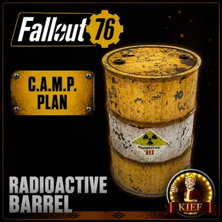 Plan: Radioactive Barrel | Rare CAMP Plan | Fast Delivery | Fallout 76