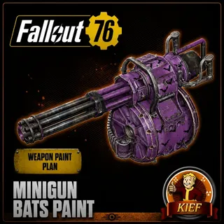 Plan: Minigun Bats Paint | Rare Weapon Paint Plan | Fast Delivery | Fallout 76